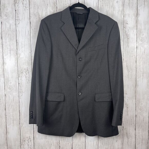 Banana Republic Modern Jacket Men's Sz 40R Black Wool Suit Business Professional - Picture 1 of 12